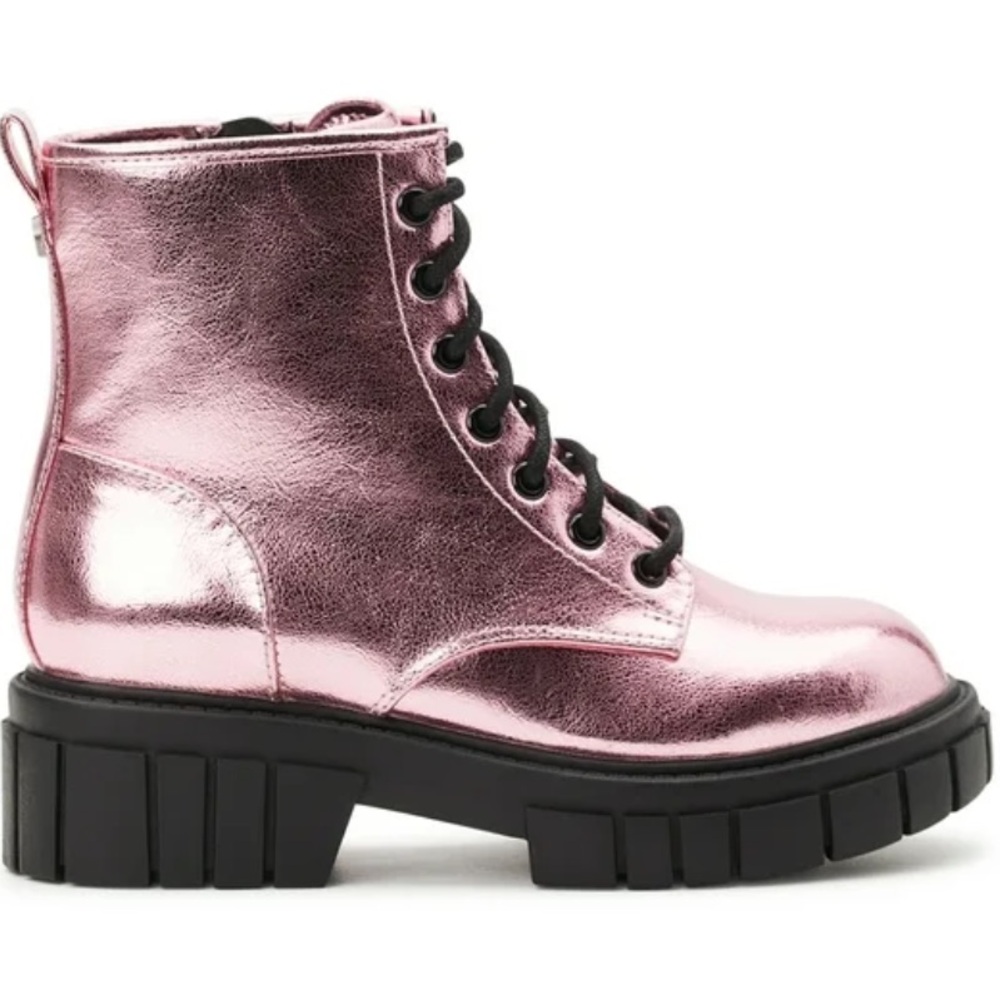 Madden NYC Pink Shiny Boots